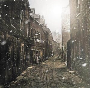 Dark Winter Alleyway